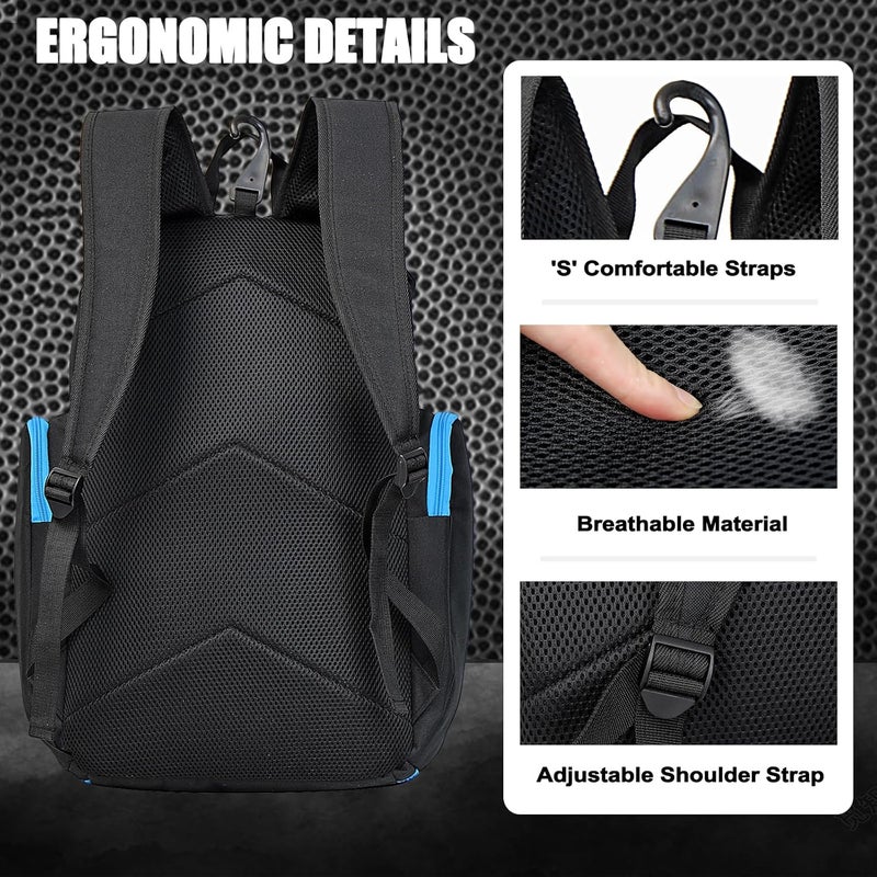 LARIPOP Basketball Backpack Large Sports Bag, Gym Bag with Ball Compartment and Shoe Compartment to Store Sports Shoes Water Bottles Laptops and Daily Necessities, Widely Used in Basketball, Soccer - Image 5